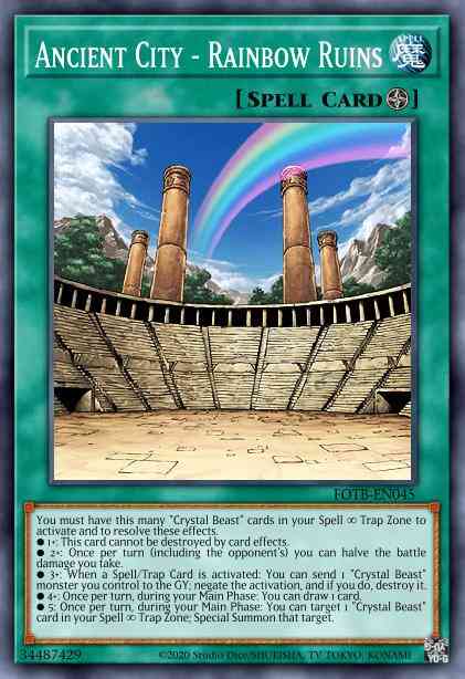 Ancient City - Rainbow Ruins - BATT-EN006 - Starfoil Rare - Limited