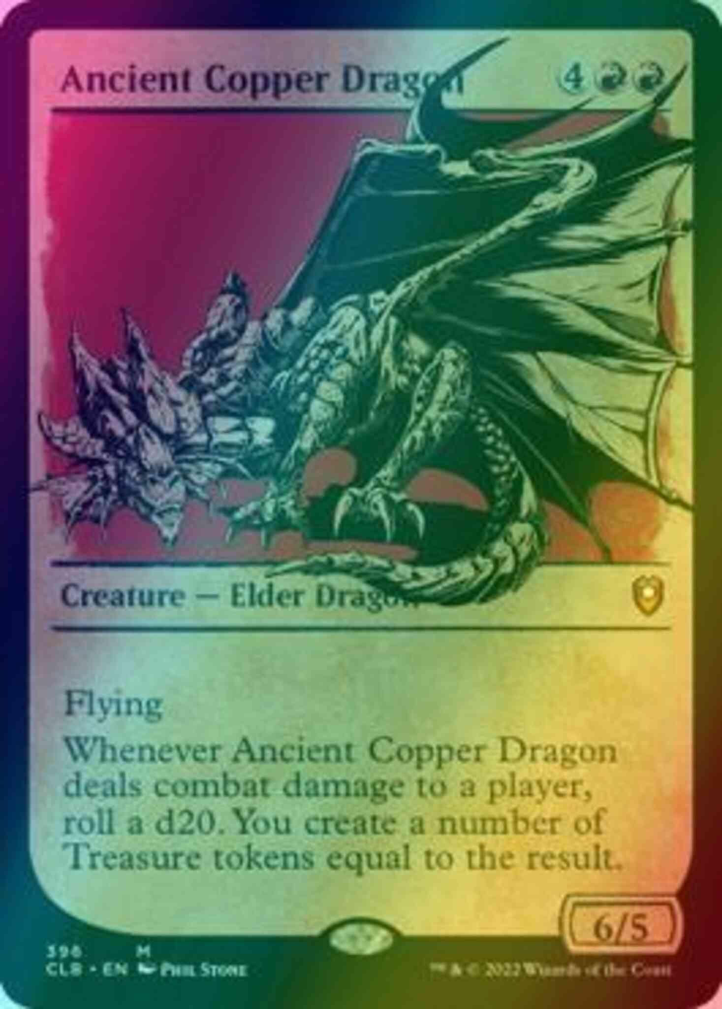 Ancient Copper Dragon [396] [Rulebook Showcase] [Commander Legends: Battle for Baldur's Gate] [Foil]