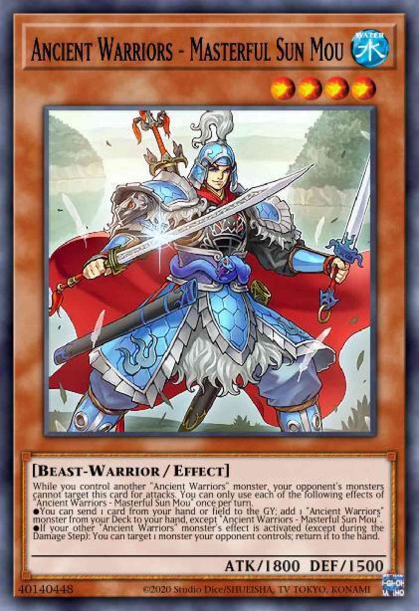 Ancient Warriors - Masterful Sun Mou - IGAS-EN008 - Ultra Rare - 1st Edition