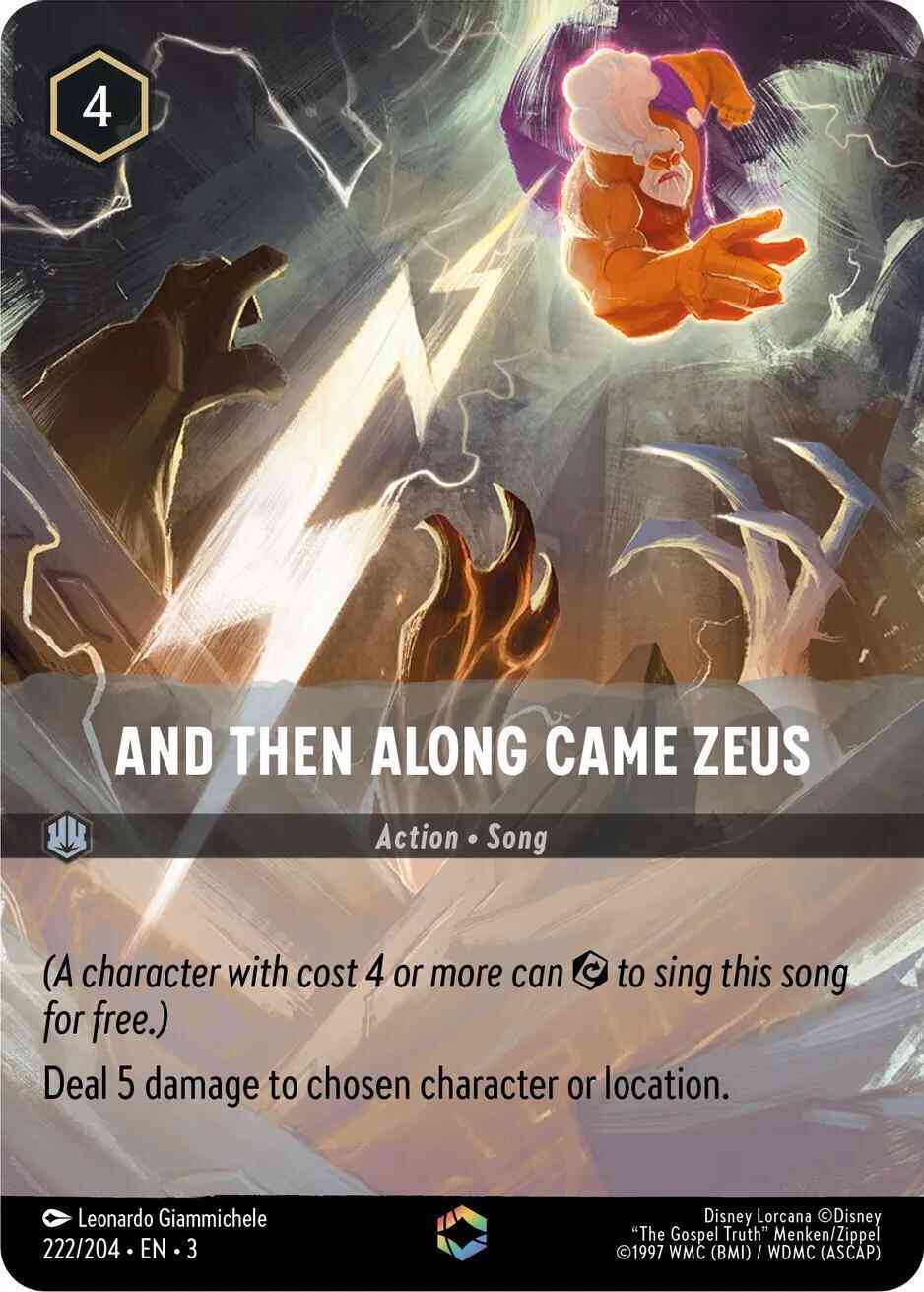 And Then Along Came Zeus (Enchanted) - 222/204 [Into the Inklands] [Holofoil]