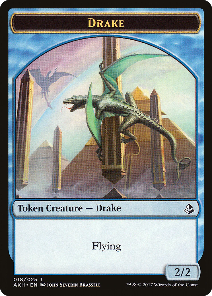 Angel of Sanctions Token (01) // Drake Token (18) [Amonkhet Tokens] [Non-Foil] - Image 2