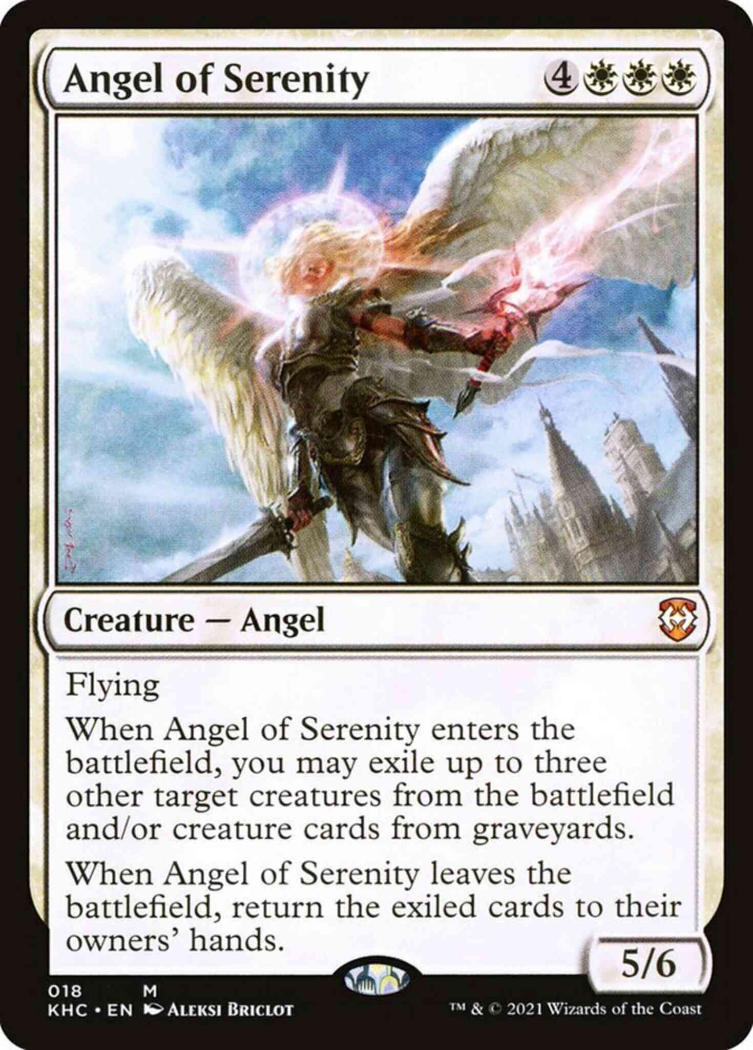 Angel of Serenity [18] [Kaldheim Commander] [Non-Foil]