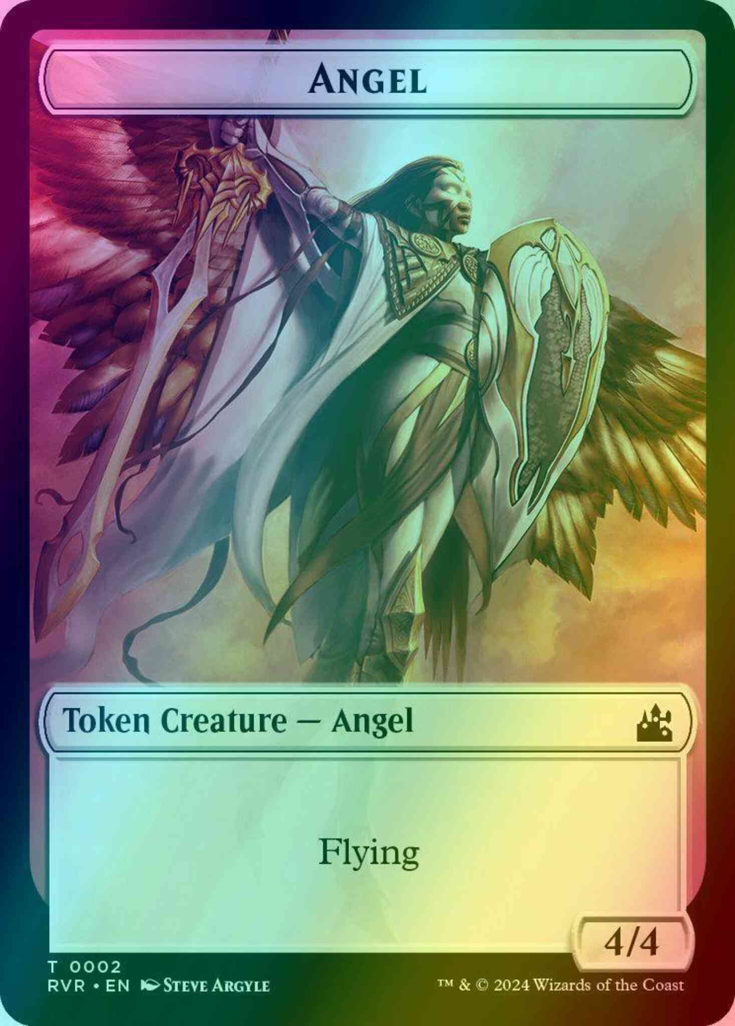 Angel Token (02) // Elf Knight Token (15) [Ravnica Remastered: Tokens] [Foil]