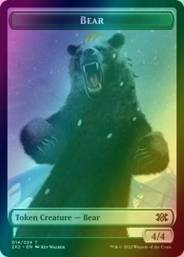 Angel Token (03) // Bear Token (14) [Double Masters 2022: Tokens] [Foil] - Image 2