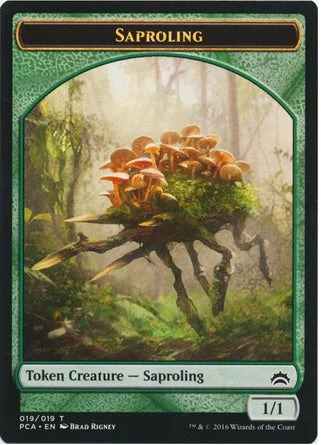 Angel Token (05) // Saproling Token (19) [Planechase Anthology Tokens] [Non-Foil] - Image 2