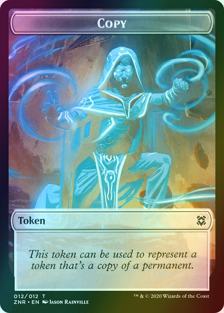 Angel Warrior Token (01) // Copy Token (12) [Zendikar Rising Tokens] [Foil] - Image 2
