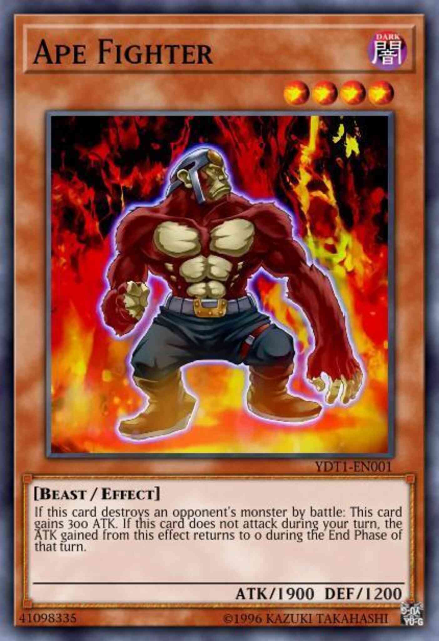 Ape Fighter - BP02-EN093 - Mosaic Rare - 1st Edition