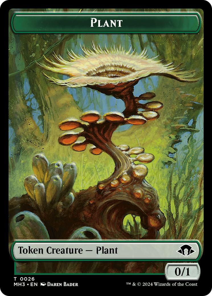Ape Token (14) // Plant Token (26) [Modern Horizons 3: Commander: Tokens] [Ripple Foil/Non-Foil] - Image 2
