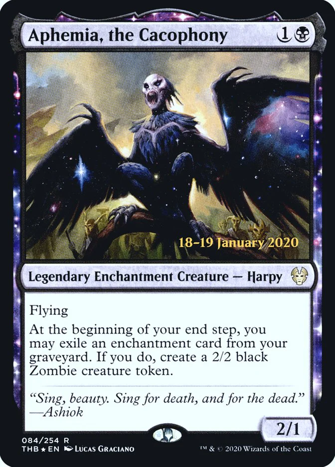 Aphemia, the Cacophony [84s] [Theros Beyond Death Promos] [Foil]