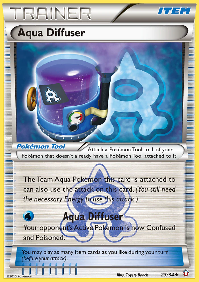 Aqua Diffuser - 23/34 - Uncommon [dc1-23] [Non-Holo]