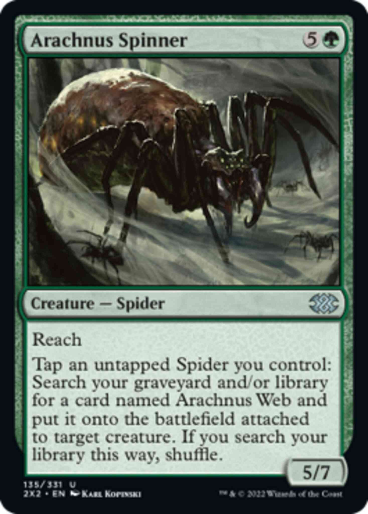 Arachnus Spinner [135] [Double Masters 2022] [Non-Foil]