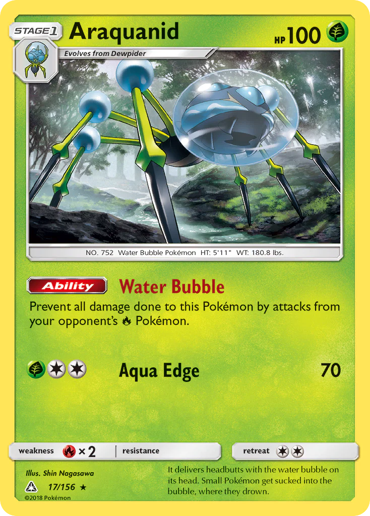Araquanid - 17/156 - Rare [sm5-17] [Non-Holo]
