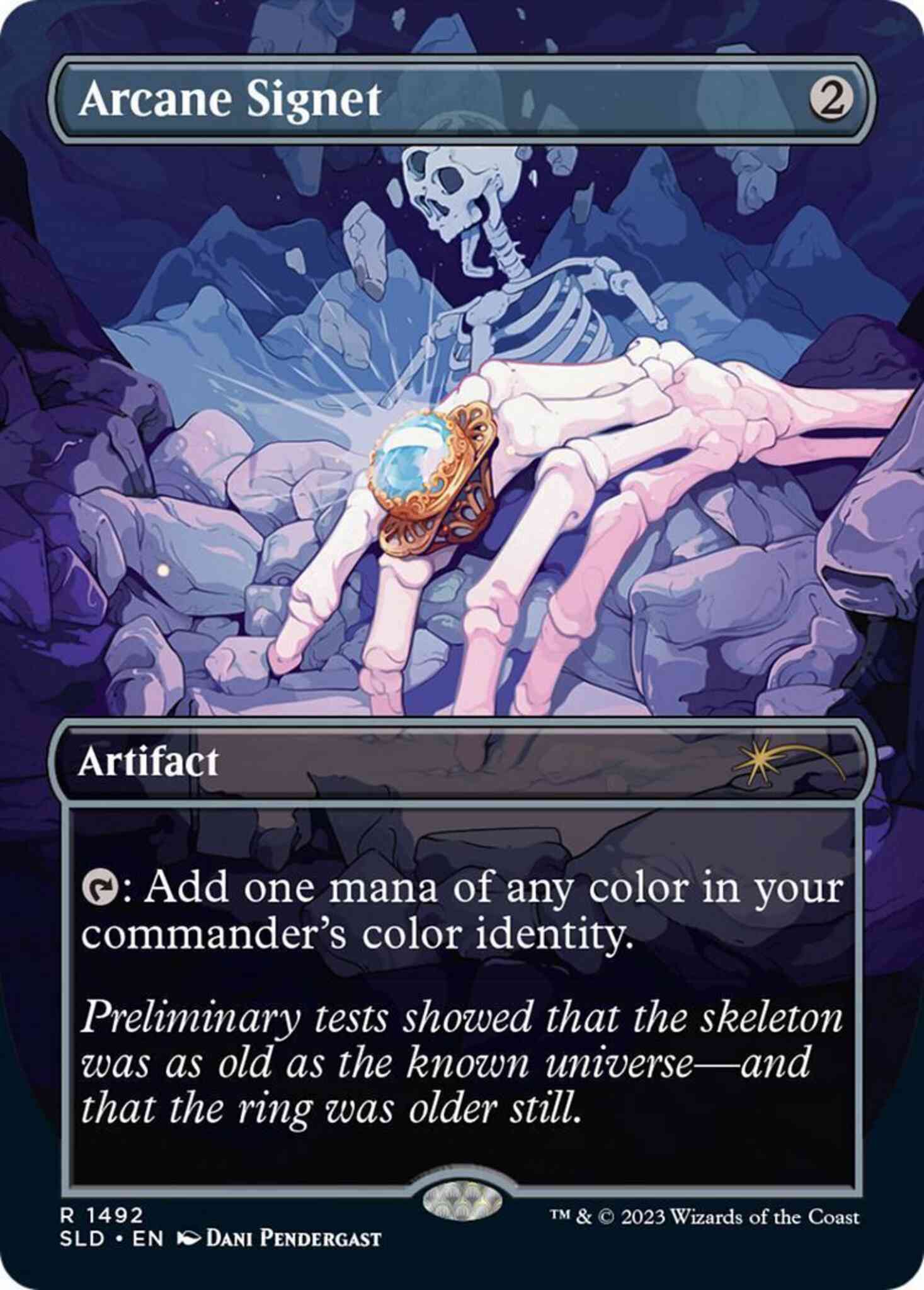 Arcane Signet [1492] [Borderless] [Wormhole] [Secret Lair Drop] [Galaxy Foil]