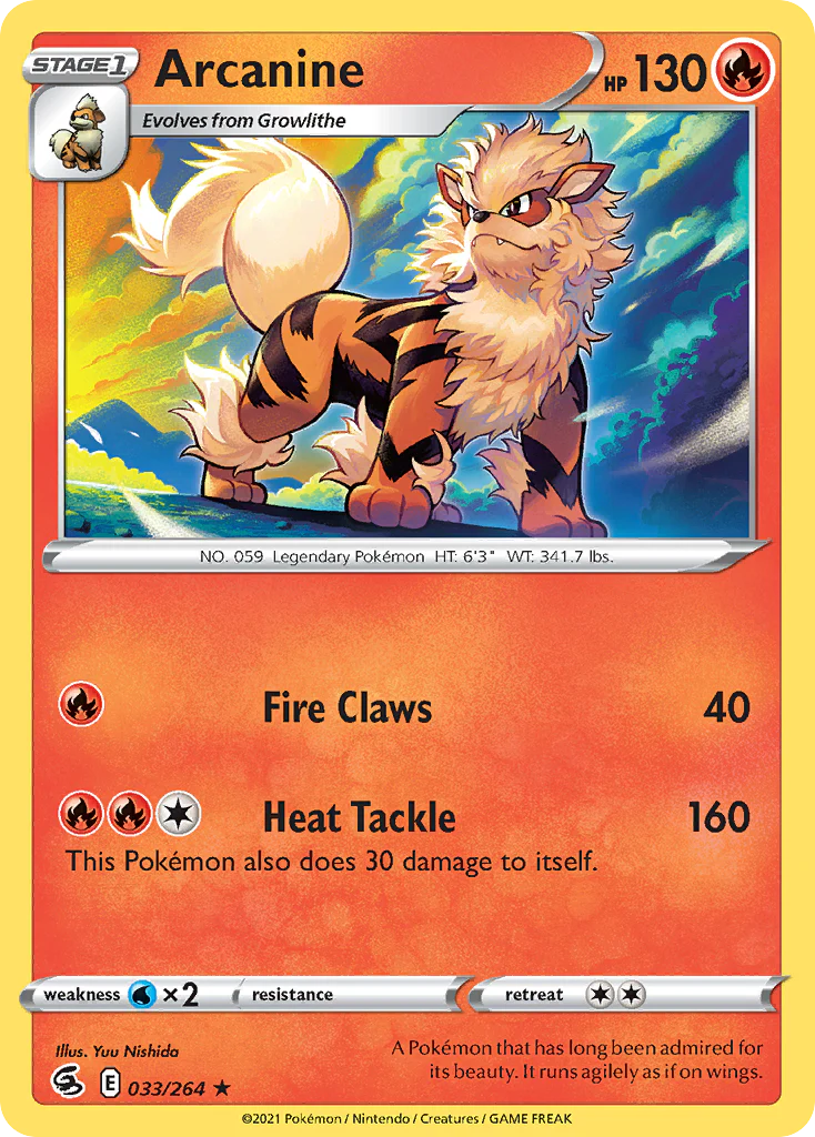 Arcanine - 033/264 - Rare [SWSH8-033] [Non-Holo]