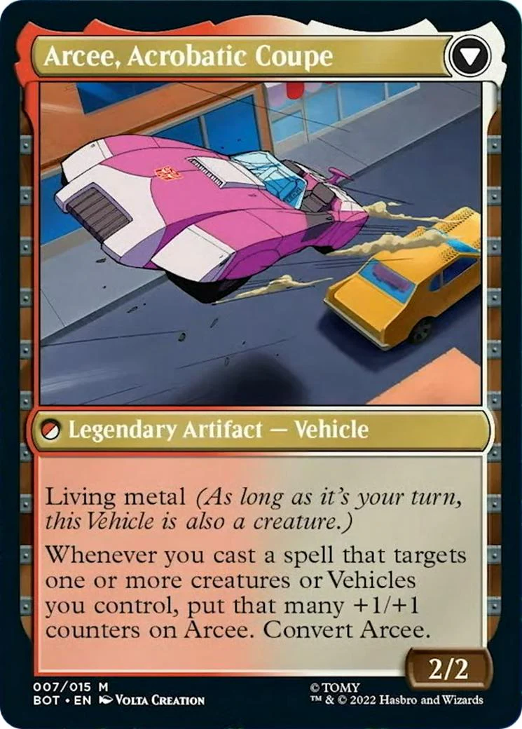 Arcee, Sharpshooter // Arcee, Acrobatic Coupe [7] [Universes Beyond: Transformers] [Non-Foil] - Image 2