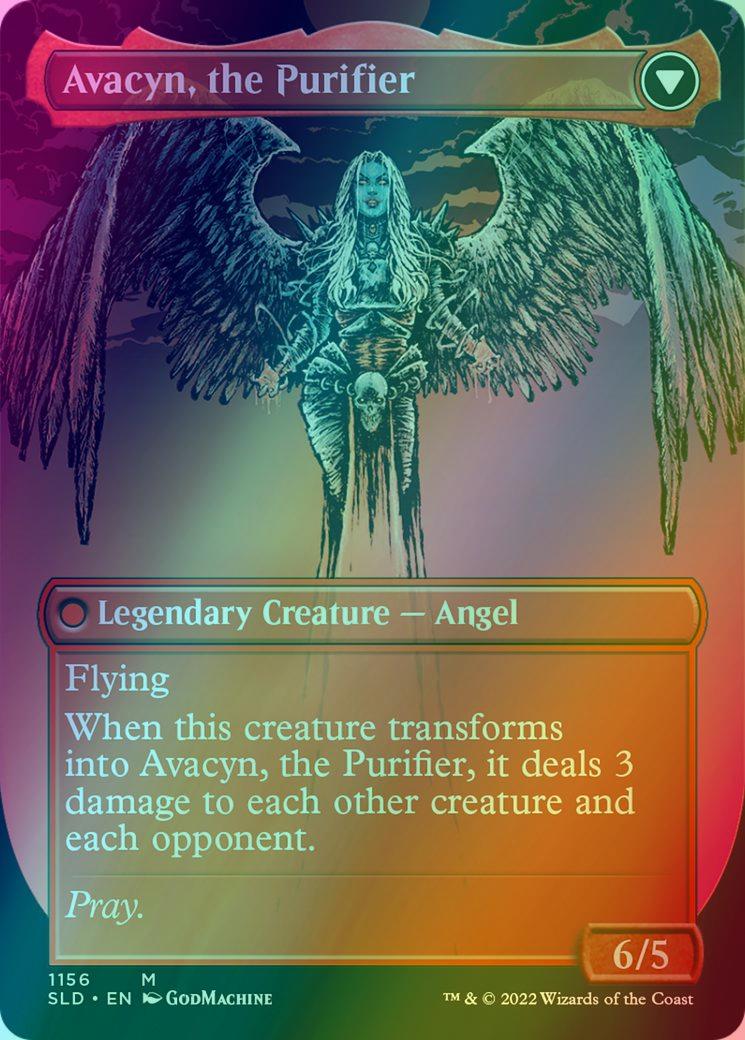 Archangel Avacyn // Avacyn, the Purifier [1156] [Borderless] [From Cute to Brute] [Secret Lair Drop] [Foil] - Image 2