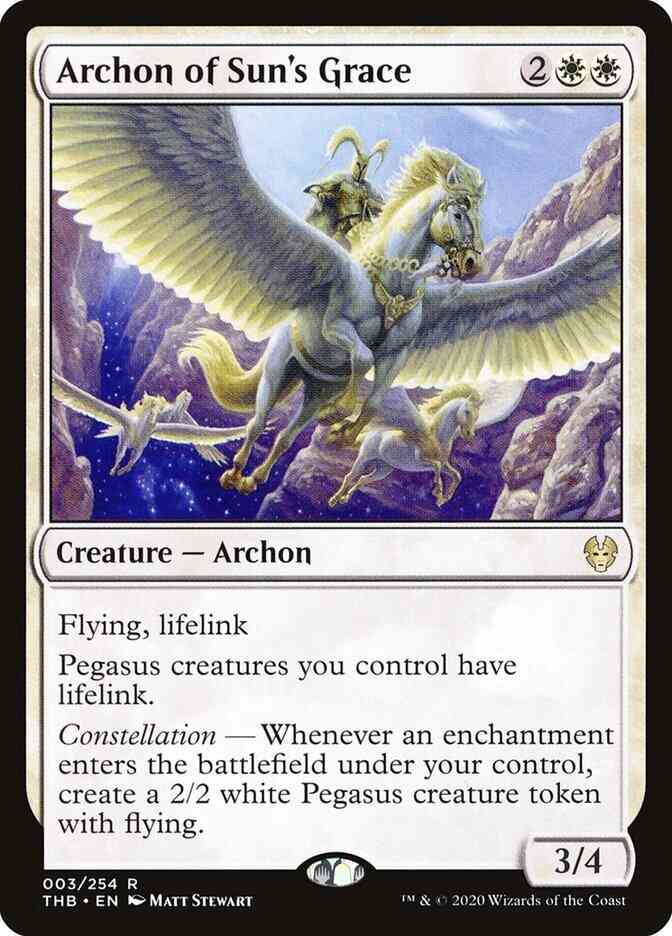 Archon of Sun's Grace [3] [Theros Beyond Death] [Non-Foil]