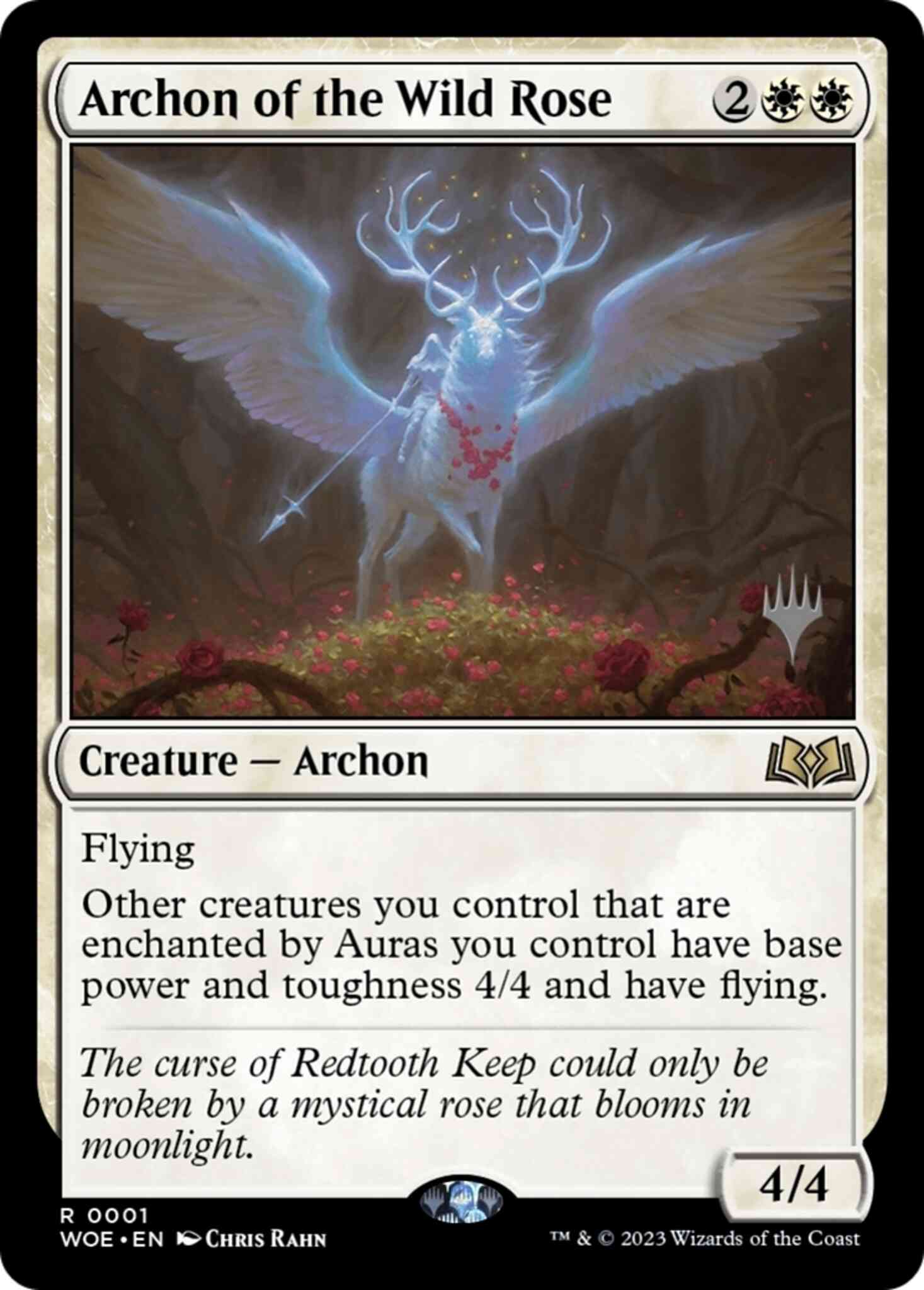 Archon of the Wild Rose [1p] [Promo Pack] [Wilds of Eldraine: Promos] [Non-Foil]