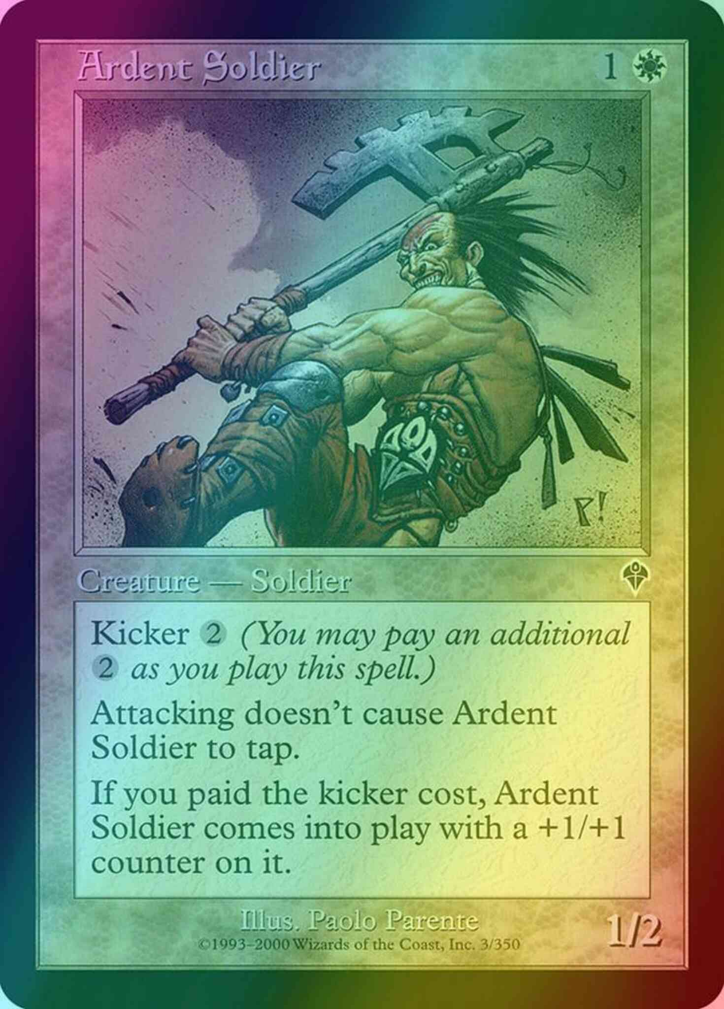 Ardent Soldier [3] [Invasion] [Foil]
