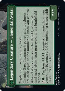 Argoth, Sanctum of Nature // Titania, Gaea Incarnate [256a] [The Brothers' War] [Non-Foil] - Image 2