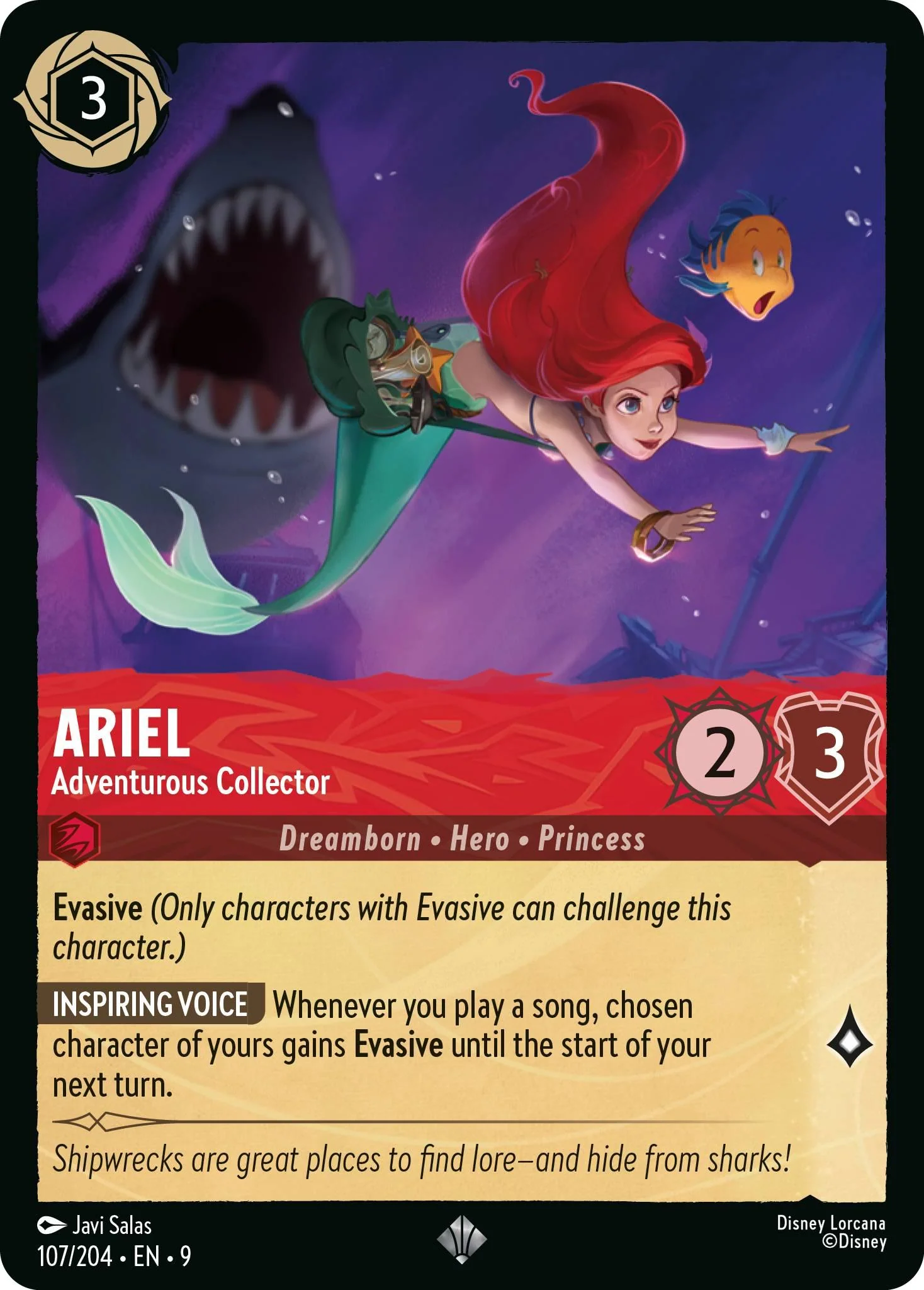 Ariel - Adventurous Collector - 107/204 [Fabled] [Non-Foil]