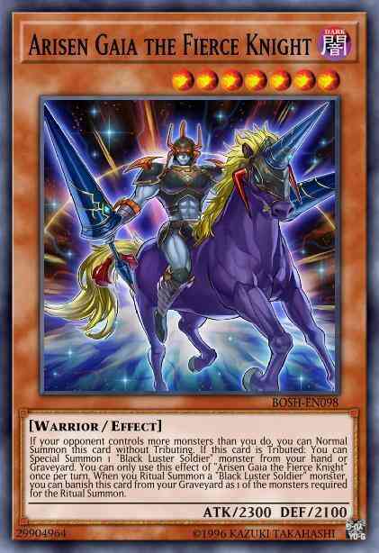 Arisen Gaia the Fierce Knight - BOSH-EN098 - Rare - 1st Edition