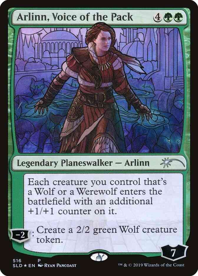Arlinn, Voice of the Pack [0516] [Stained Glass] [Secret Lair Drop] [Foil]