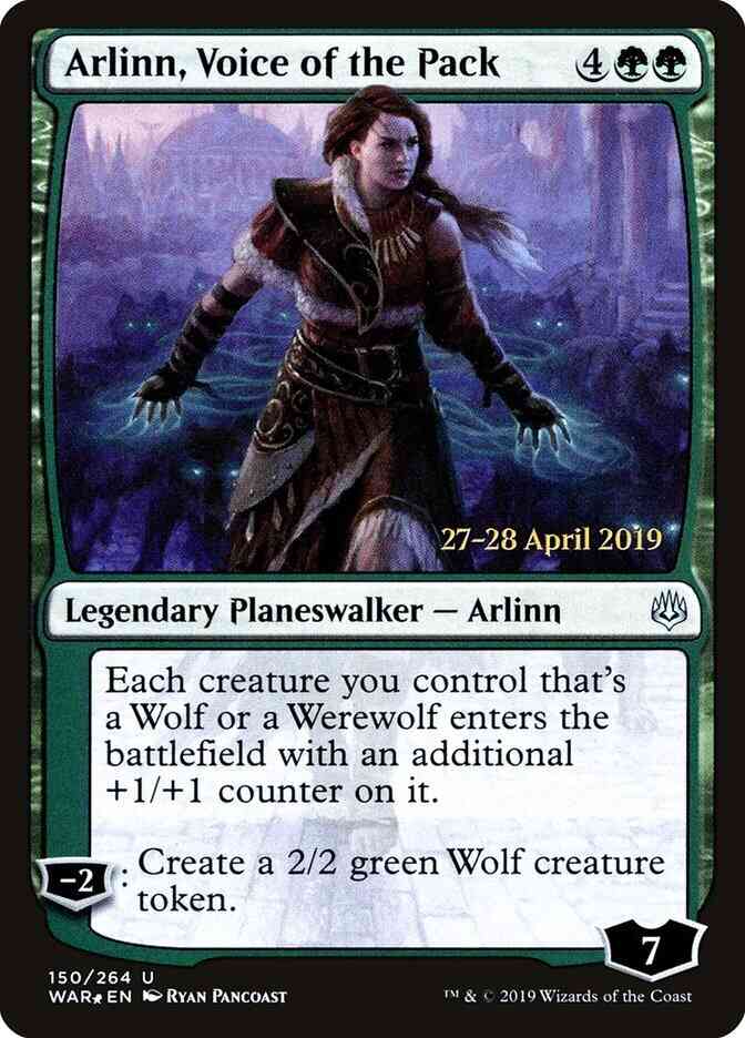 Arlinn, Voice of the Pack [Prerelease] [150s] [War of the Spark Promos] [Foil]