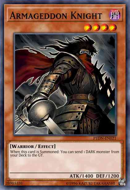 Armageddon Knight - PTDN-EN021 - Super Rare - 1st Edition