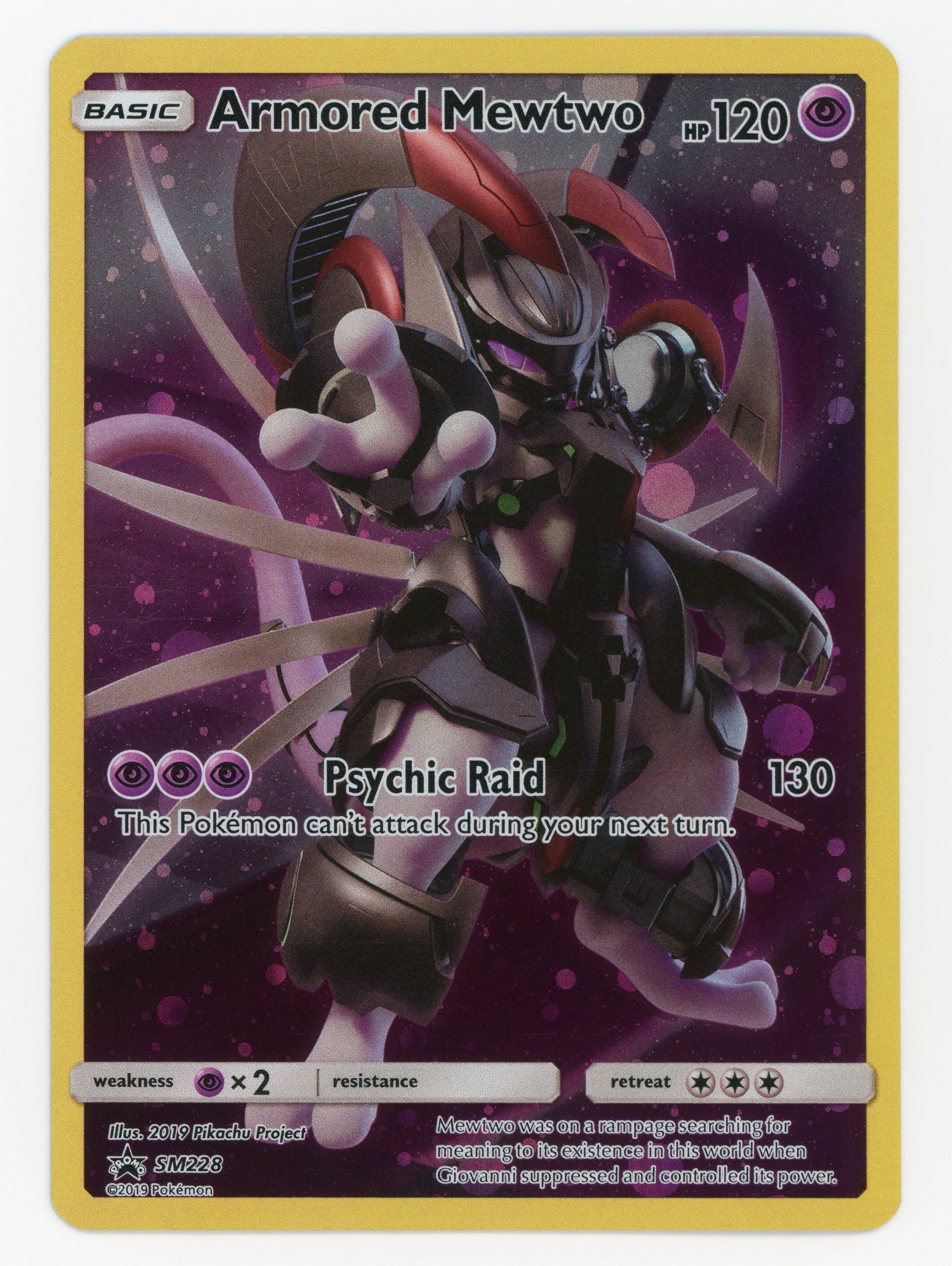 Armored Mewtwo - SM228 - Promo - Holo - Scan 15623