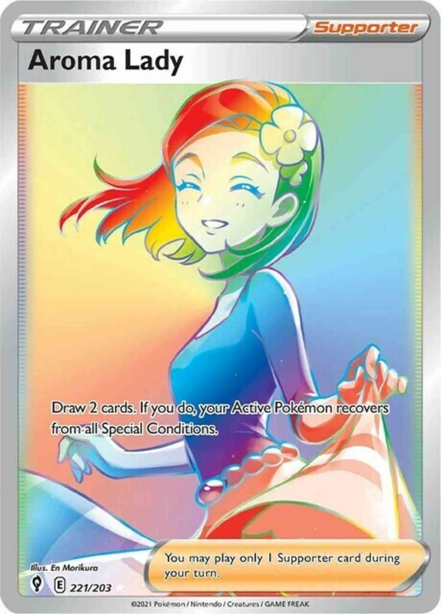 Aroma Lady - 221/203 - Rare Rainbow [swsh7-221] [Secret]
