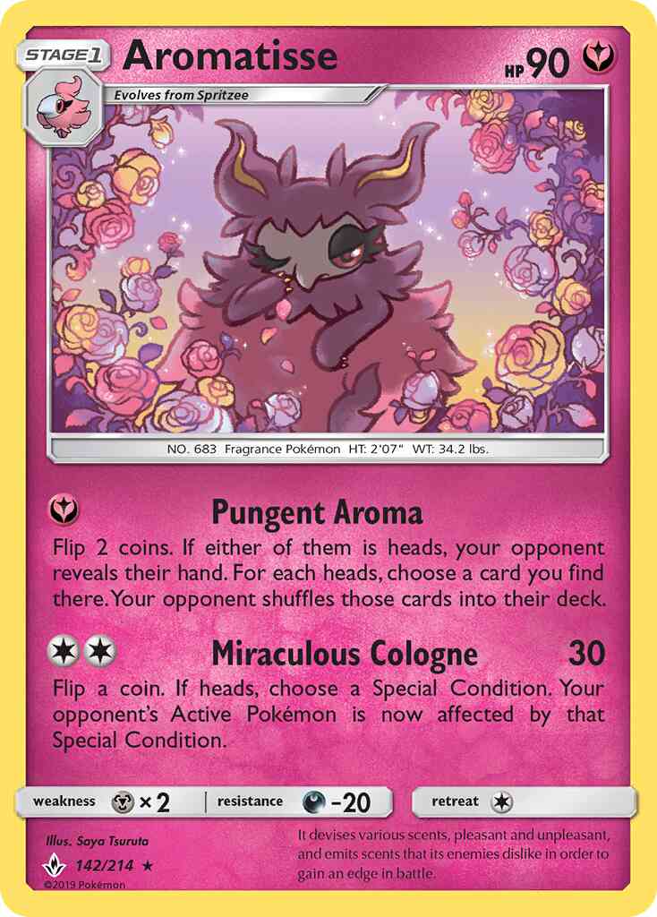 Aromatisse - 142/214 - Rare [sm10-142] [Reverse Holo]