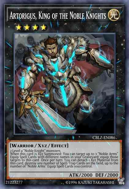 Artorigus, King of the Noble Knights - NKRT-EN037 - Platinum Rare - Limited