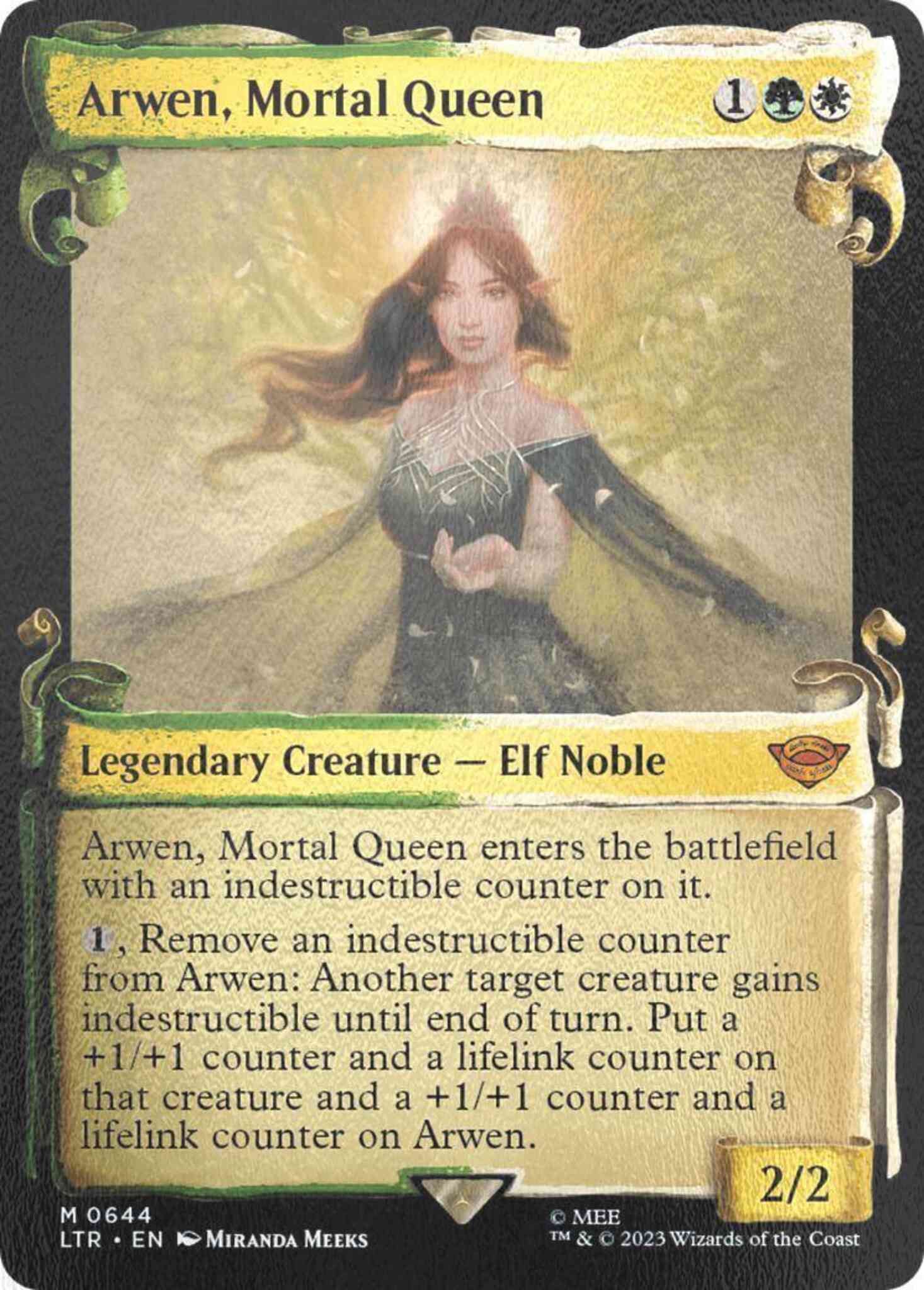Arwen, Mortal Queen [644] [Scrolls Showcase] [The Lord of the Rings: Tales of Middle-earth] [Silver Foil]