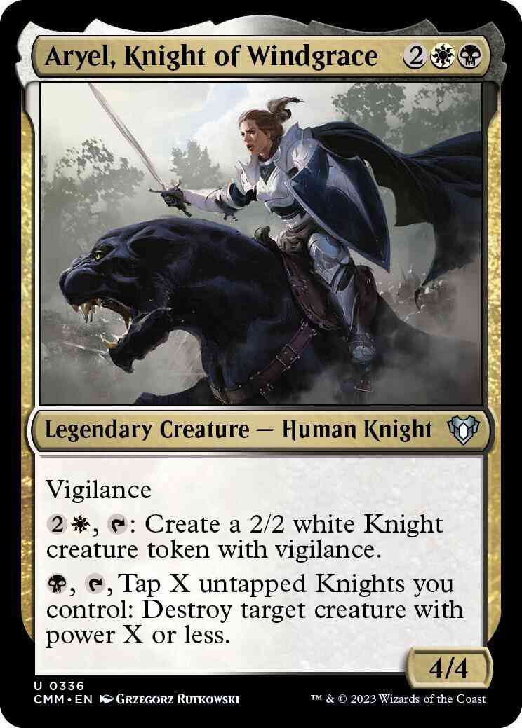 Aryel, Knight of Windgrace [336] [Commander Masters] [Non-Foil]