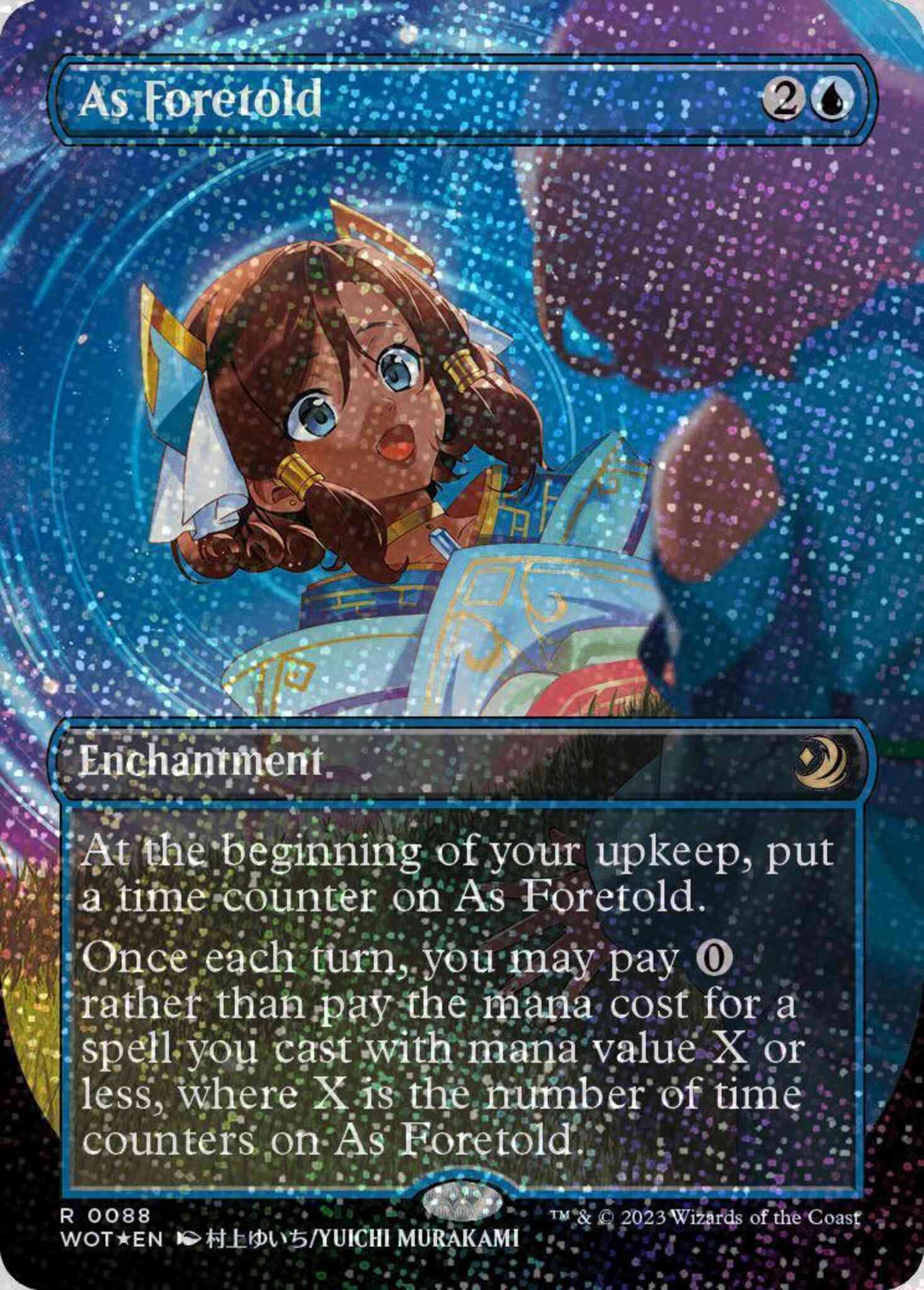 As Foretold [88] [Borderless] [Anime] [Wilds of Eldraine: Enchanting Tales] [Confetti Foil]