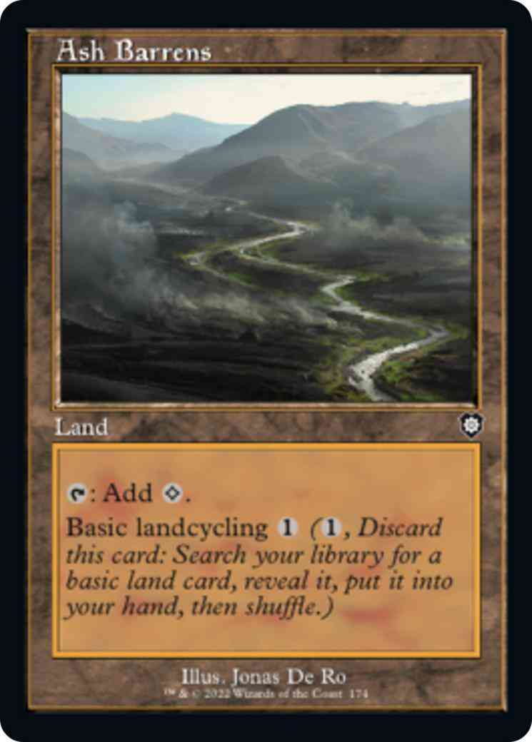 Ash Barrens [174] [Retro Frame] [The Brothers' War: Commander] [Non-Foil]