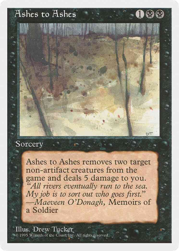 Ashes to Ashes [119] [Fourth Edition] [Non-Foil]