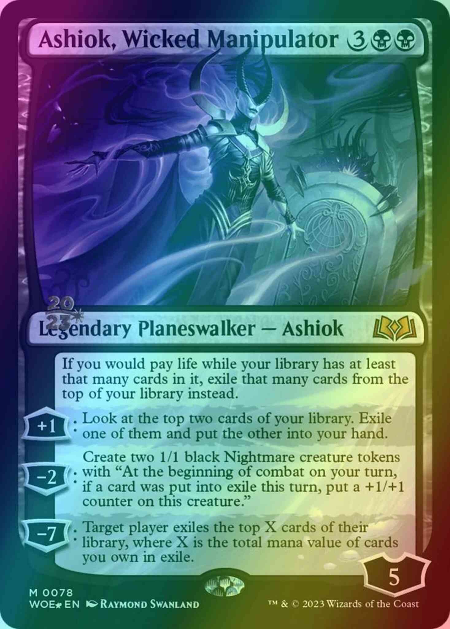 Ashiok, Wicked Manipulator [78s] [Prerelease] [Wilds of Eldraine: Promos] [Foil]