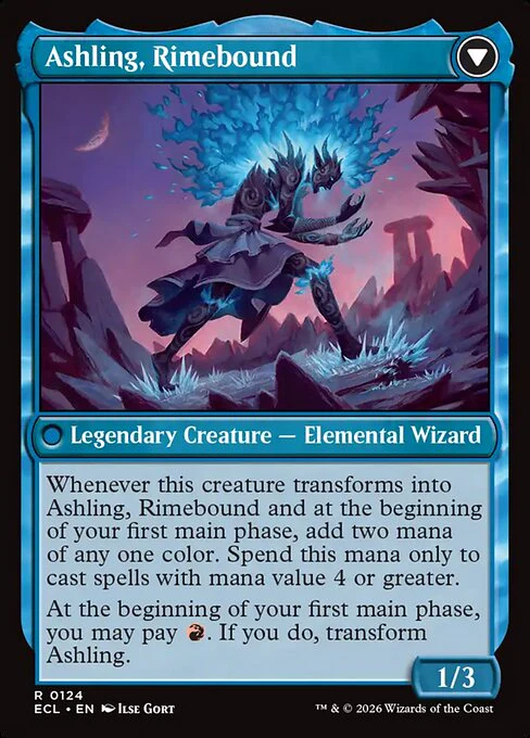 Ashling, Rekindled // Ashling, Rimebound [124p] [Promo Pack] [Lorwyn Eclipsed: Promos] [Non-Foil] - Image 2