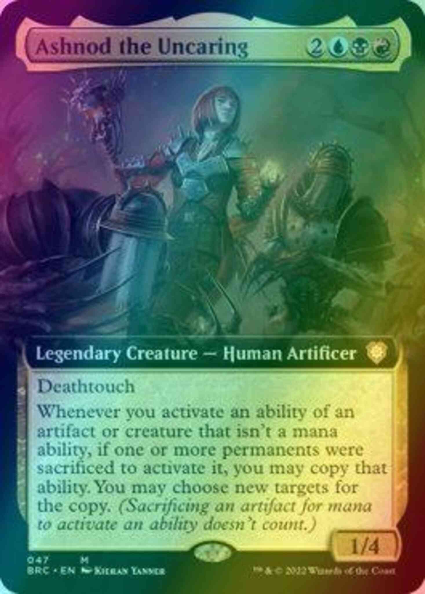 Ashnod the Uncaring [47] [Extended Art] [The Brothers' War: Commander] [Foil]