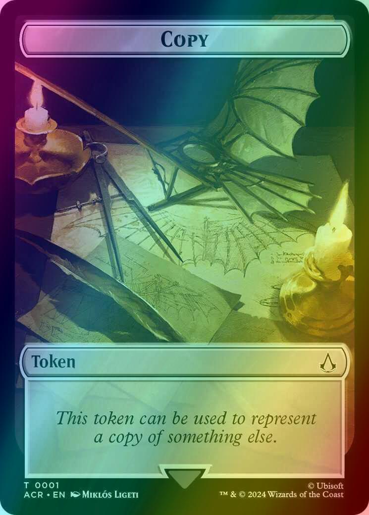 Assassin Token (04) // Copy Token (01) [Assassin's Creed: Tokens] [Foil] - Image 2