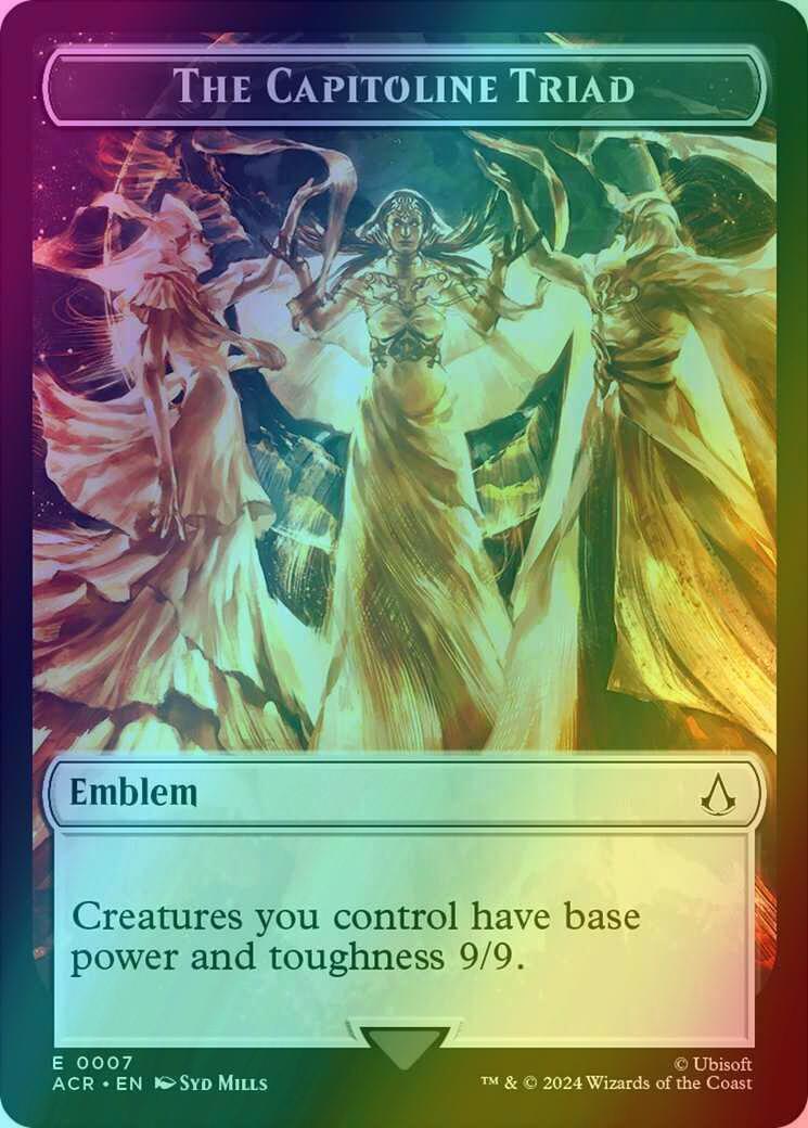 Assassin Token (04) // The Capitoline Triad Emblem (07) [Assassin's Creed: Tokens] [Foil] - Image 2