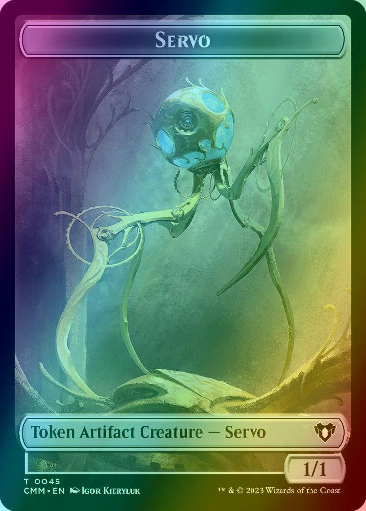Assassin Token (14) // Servo Token (45) [Commander Masters: Tokens] [Foil] - Image 2