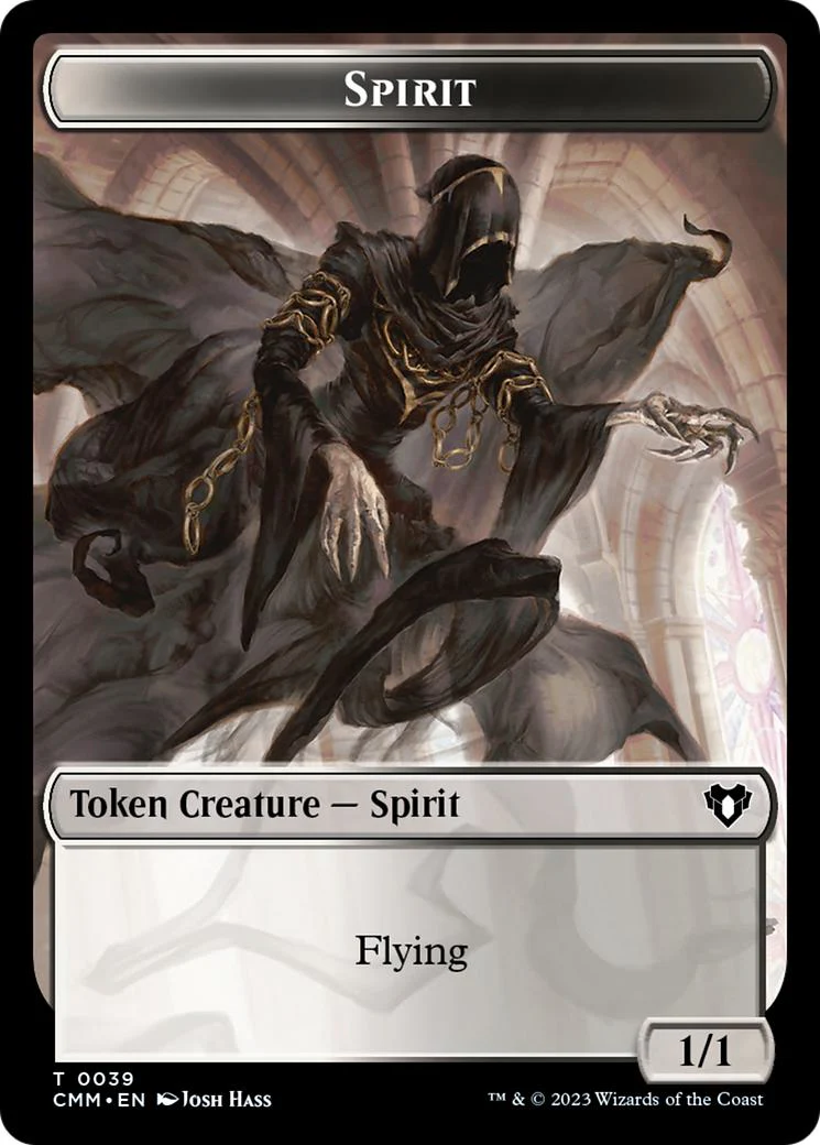 Assassin Token (14) // Spirit Token (39) [Commander Masters: Tokens] [Non-Foil] - Image 2