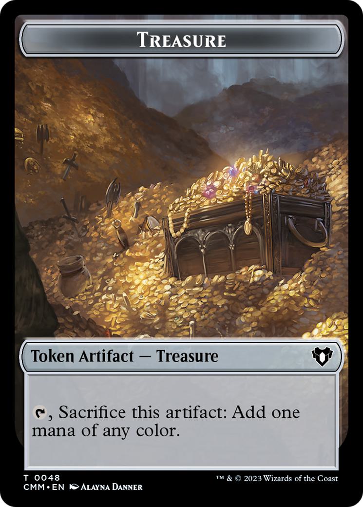 Assassin Token (14) // Treasure Token (48) [Commander Masters: Tokens] [Non-Foil] - Image 2