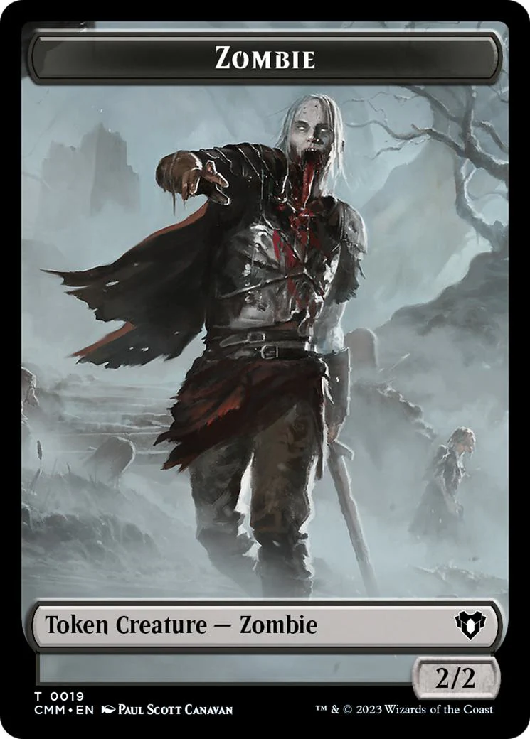Assassin Token (14) // Zombie Token (19) [Commander Masters: Tokens] [Non-Foil] - Image 2