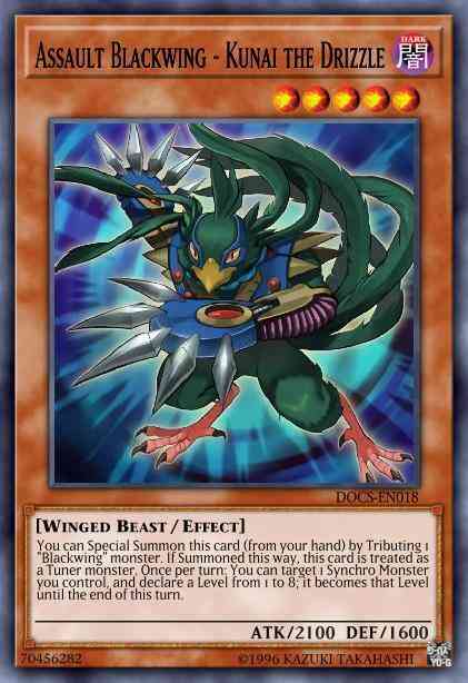 Assault Blackwing - Kunai the Drizzle - MP16-EN119 - Rare - 1st Edition