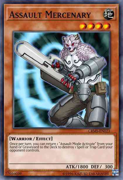 Assault Mercenary - CRMS-EN023 - Common - 1st Edition