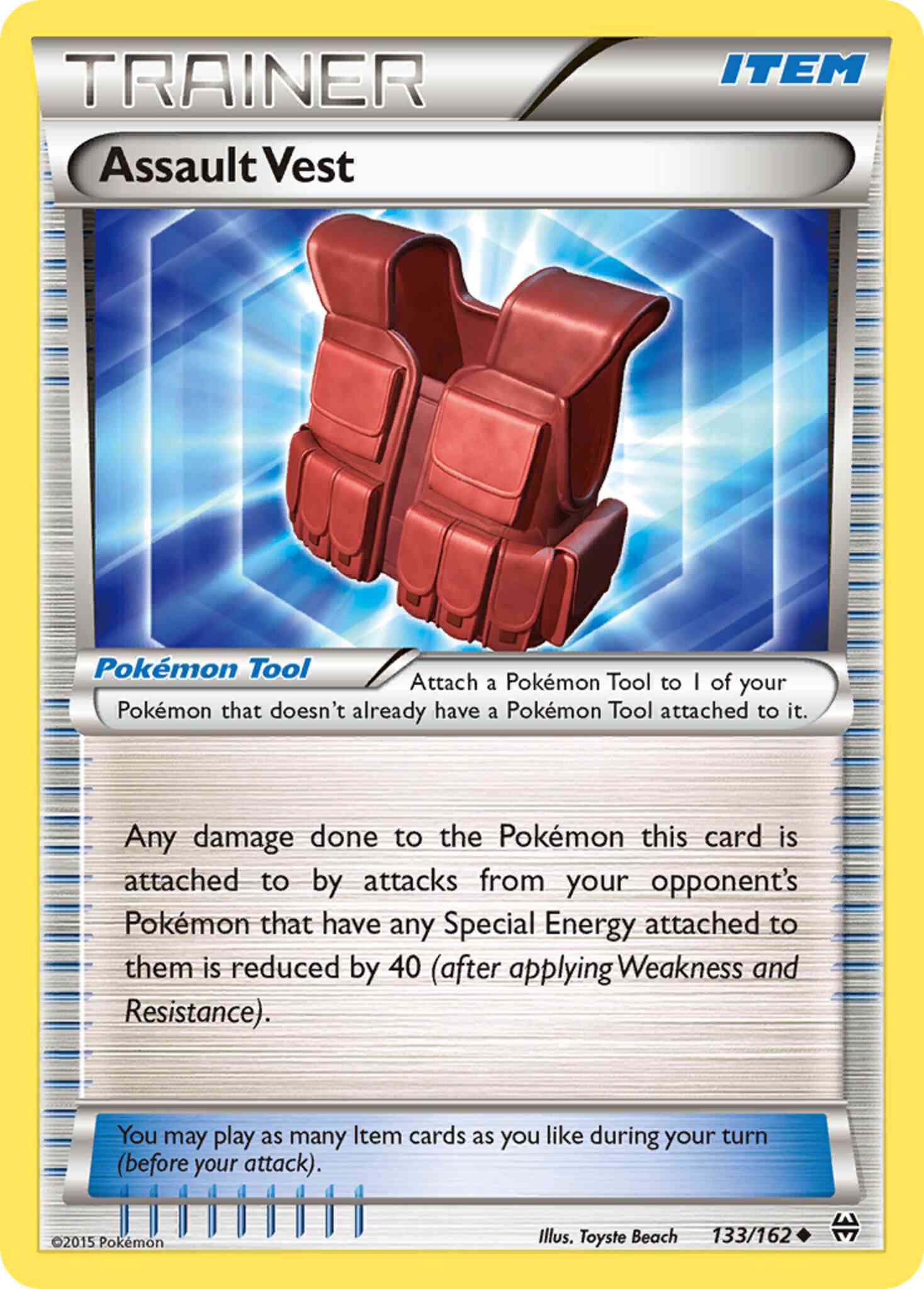 Assault Vest - 133/162 - Uncommon [xy8-133] [Non-Holo]